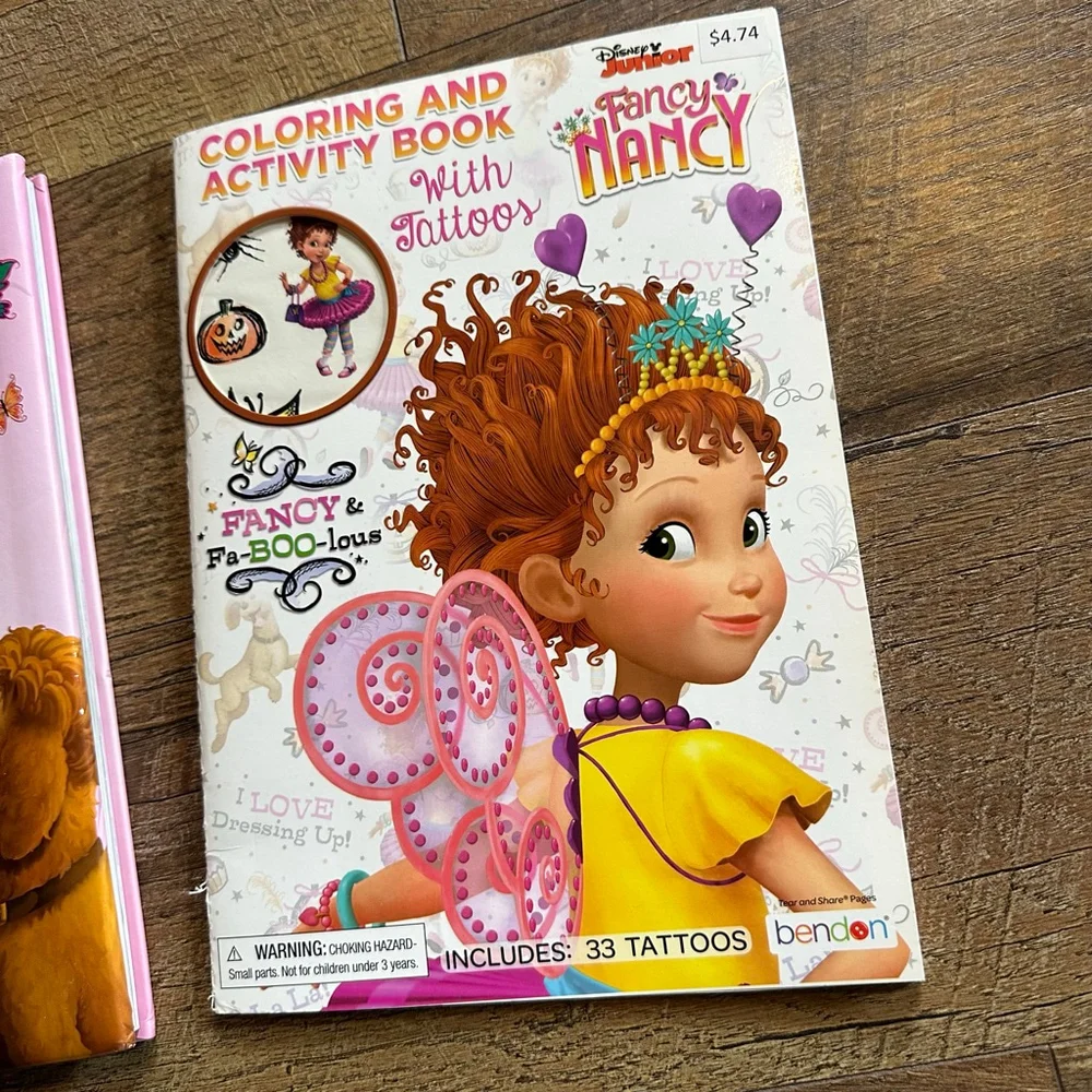 Disney Retired Junior Fancy Nancy 5 Minute Stories & Activity Book set Easter